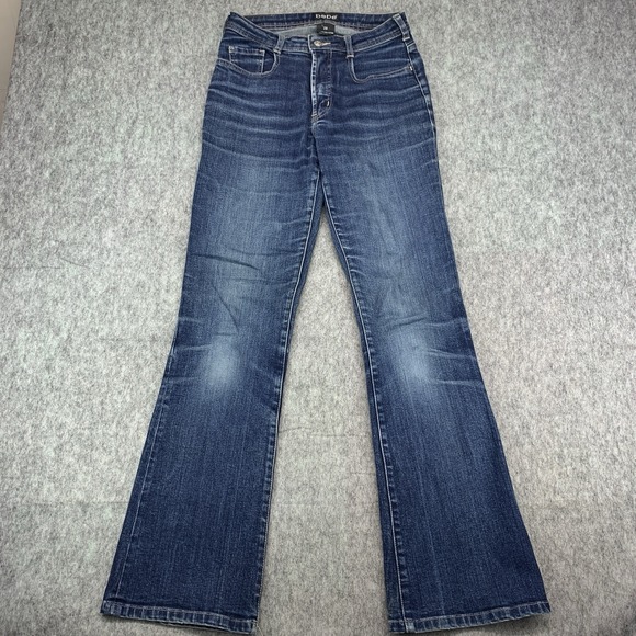 bebe Denim - Bebe Women's Denim Blue Jeans Flare Mid Rise Size 28x31.5